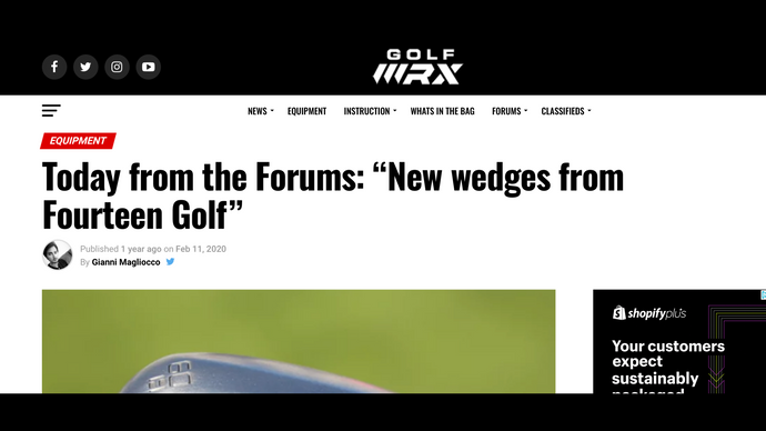 GOLFWRX EQUIPMENT “New wedges from Fourteen Golf”